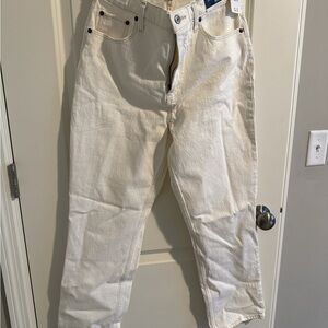Abercrombie 90s straight Jean - white/cream
